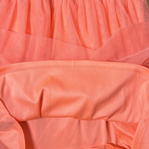 WONDER NATION Butterfly Tulle Coral Dress Girls Small 6/6X - Picture 8 of 9